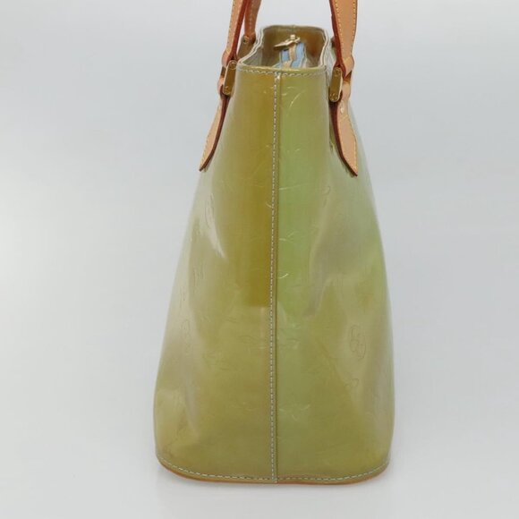 LOUIS VUITTON Monogram Vernis Houston Hand Bag Baby Blue M91005 LV Auth gh116 - Picture 4 of 16